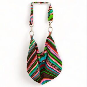 AMICI Multicolor Striped Women's Shoulder bag y2k